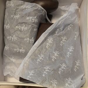 Style & Co. Dark Brown Heeled Boots